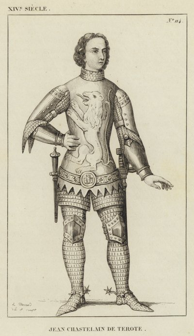 XIV Siècle, Jean Chastelain de Terote (gravure) - French School