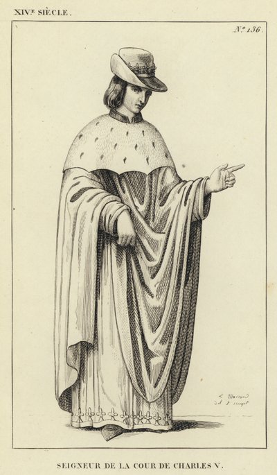 XIVe siècle, Seigneur de la Cour de Charles V - French School