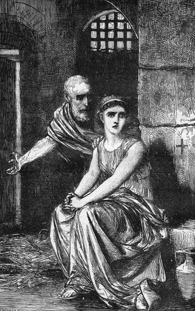 Jeune vierge chrétienne Théodora d