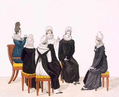 Jeunes femmes bavardant, c. 1820 - French School