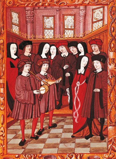 Jeune couple écoutant des musiciens, image d