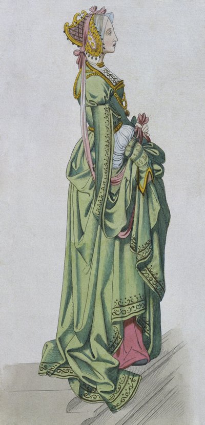 Jeune noble femme - French School