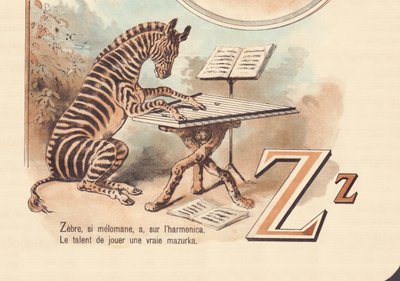 Z : Zèbre, si mélomane, a, sur l