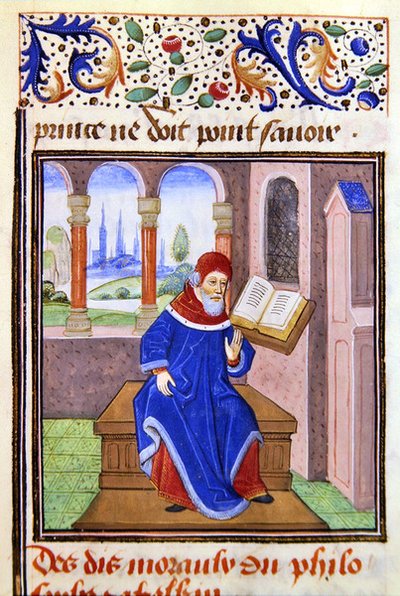 Zaqaquin, de Histoire des Philosophes, fin du XVe siècle - French School