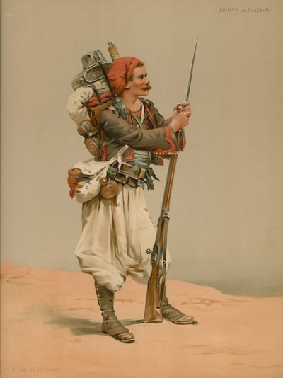 Zouave en Sentinelle - French School
