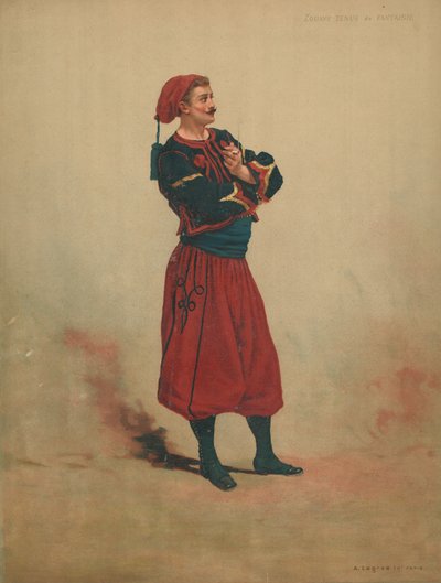 Zouave tenue de Fantaisie - French School