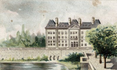 Vue du château de Meudon (Seine et Oise) - French School