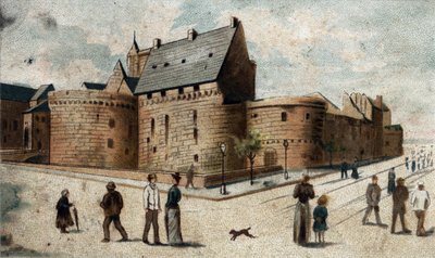 Vue du château de Nantes (Loire-Atlantique) - French School