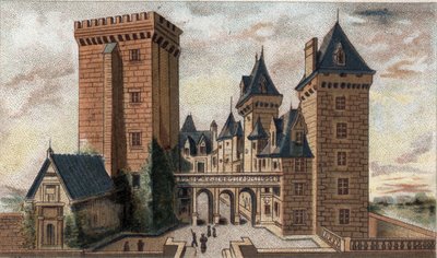 Vue du château de Pau (Pyrénées-Atlantiques) - French School