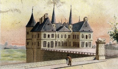 Vue du château de Randan (Puy-de-Dôme) - French School