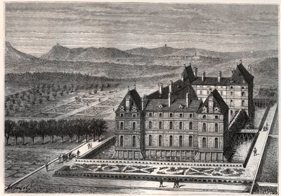 Vue du château de Rosny - French School
