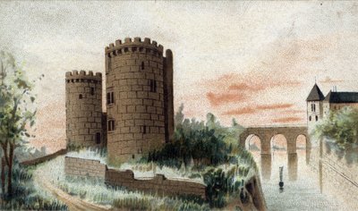Vue du château de Cinq Mars (Indre et Loire) - French School