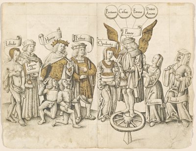 Un dialogue sur la faveur humaine (recto) [fol. 15 verso / 16 recto] - French early 16th Century