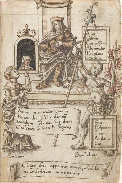 "Toujours plier les draps" [fol. 41 recto] - French early 16th Century