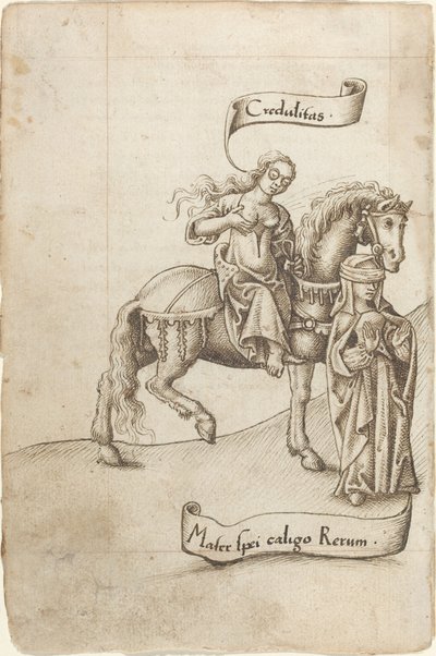 La crédulité se préparant à nourrir la mère de l