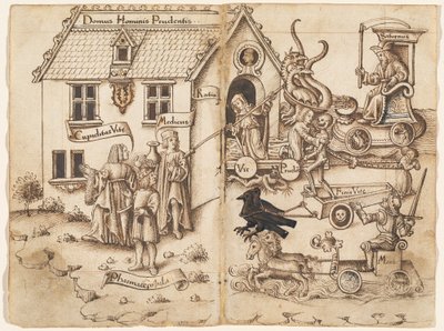 "Ne te retourne pas lorsque tu arrives à la fin" - French early 16th Century