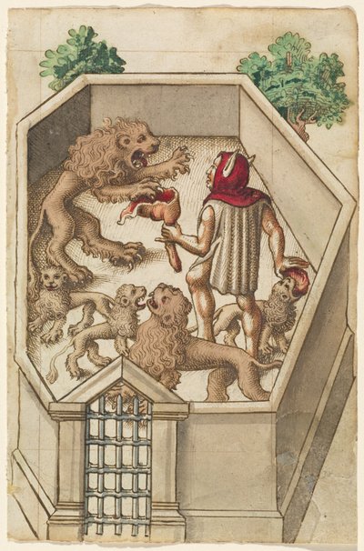 "Ne nourrissez pas les choses qui ont des griffes acérées" [fol. 38 recto] - French early 16th Century