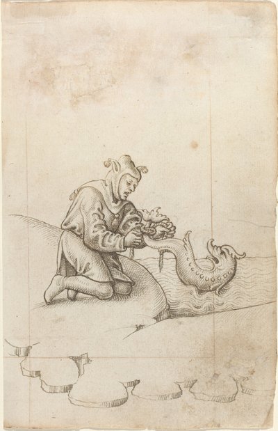 "Vous attachez un dauphin par la queue" [fol. 17 recto] - French early 16th Century