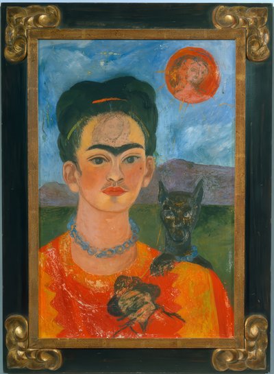Autoportrait avec le portrait de Diego sur ma poitrine - Frida Kahlo