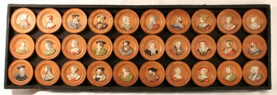 Une collection de trente dessinateurs en médaillons de portrait - Friedrich (after) Hagenauer