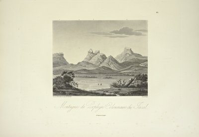 Montagnes de porphyre columnar, Jacal, dessiné par Marchais, gravé par Bouquet, illustration de 