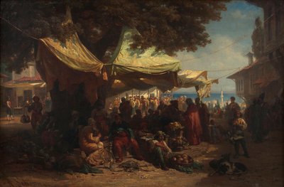 Marché de Constantinople - Friedrich Alois Schönn