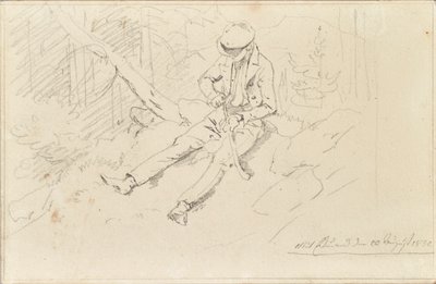 Jeune homme avec casquette - Friedrich August Mathias Gauermann