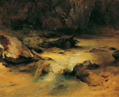 Torrent de montagne - Friedrich August Mathias Gauermann
