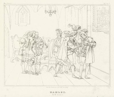 Hamlet, Acte III, Scène 2 - Friedrich August Moritz Retzsch