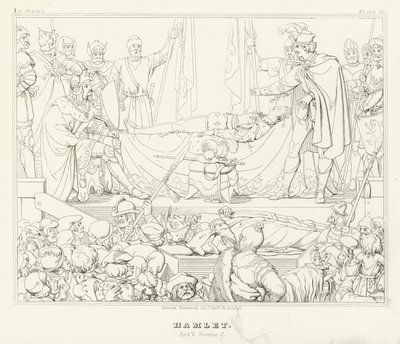 Hamlet, Acte V, Scène 2 (gravure) - Friedrich August Moritz Retzsch