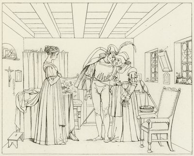Illustration pour le Faust de Goethe - Friedrich August Moritz Retzsch