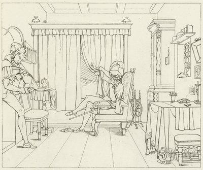 Illustration pour le Faust de Goethe - Friedrich August Moritz Retzsch