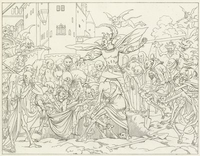 Illustration pour le Faust de Goethe - Friedrich August Moritz Retzsch