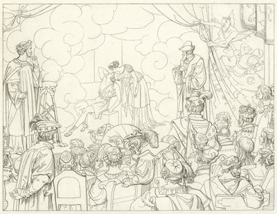Illustration pour le Faust de Goethe - Friedrich August Moritz Retzsch