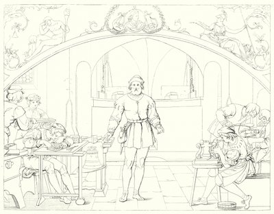 Illustration pour Le Chant de la Cloche de Schiller - Friedrich August Moritz Retzsch