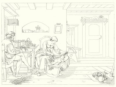 Illustration pour Le Chant de la Cloche de Schiller - Friedrich August Moritz Retzsch