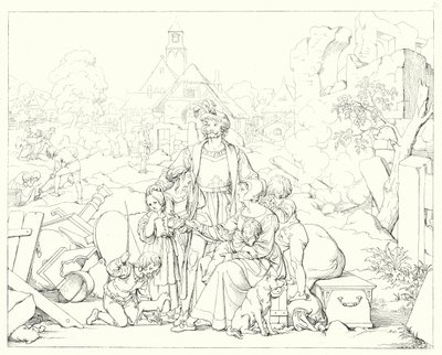 Illustration pour Lied von der Glocke de Schiller - Friedrich August Moritz Retzsch