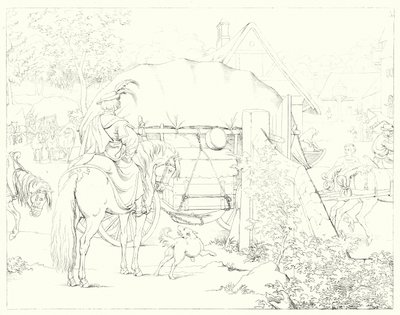 Illustration pour le Lied von der Glocke de Schiller, ou Le Chant de la Cloche (gravure) - Friedrich August Moritz Retzsch