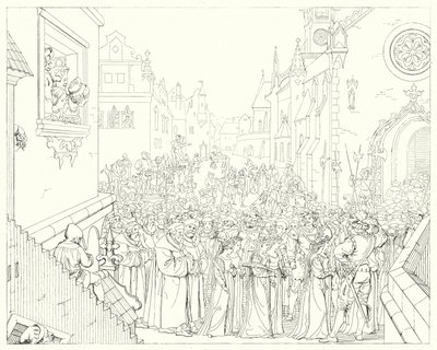 Illustration pour le Lied von der Glocke de Schiller, ou Le Chant de la Cloche (gravure) - Friedrich August Moritz Retzsch