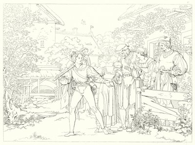 Illustration pour Lied von der Glocke de Schiller - Friedrich August Moritz Retzsch