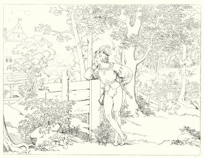 Illustration pour Lied von der Glocke de Schiller - Friedrich August Moritz Retzsch