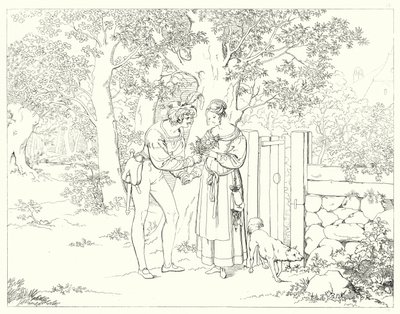 Illustration pour Lied von der Glocke de Schiller - Friedrich August Moritz Retzsch