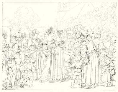 Illustration pour Lied von der Glocke de Schiller - Friedrich August Moritz Retzsch