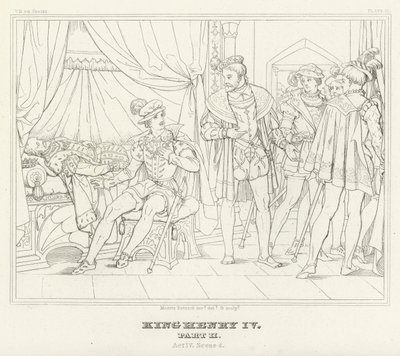 Le Roi Henri IV, Deuxième Partie, Acte IV, Scène 4 - Friedrich August Moritz Retzsch