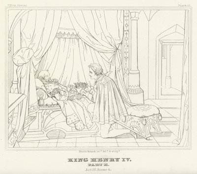 Le Roi Henri IV, Deuxième Partie, Acte IV, Scène 4 - Friedrich August Moritz Retzsch