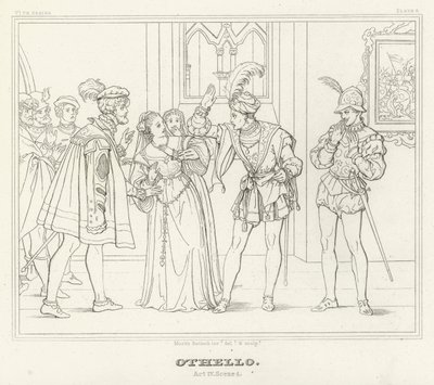 Othello, Acte IV, Scène 1 - Friedrich August Moritz Retzsch