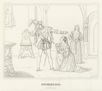Othello, Acte IV, Scène 2 - Friedrich August Moritz Retzsch