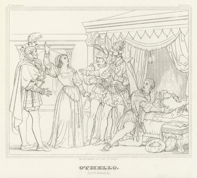 Othello, Acte V, Scène 2 - Friedrich August Moritz Retzsch