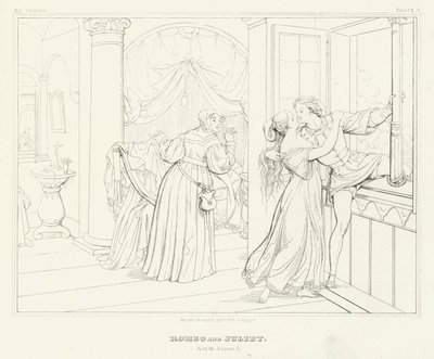 Roméo et Juliette, Acte III, Scène 5 - Friedrich August Moritz Retzsch