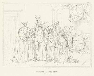 Roméo et Juliette, Acte III, Scène 5 - Friedrich August Moritz Retzsch